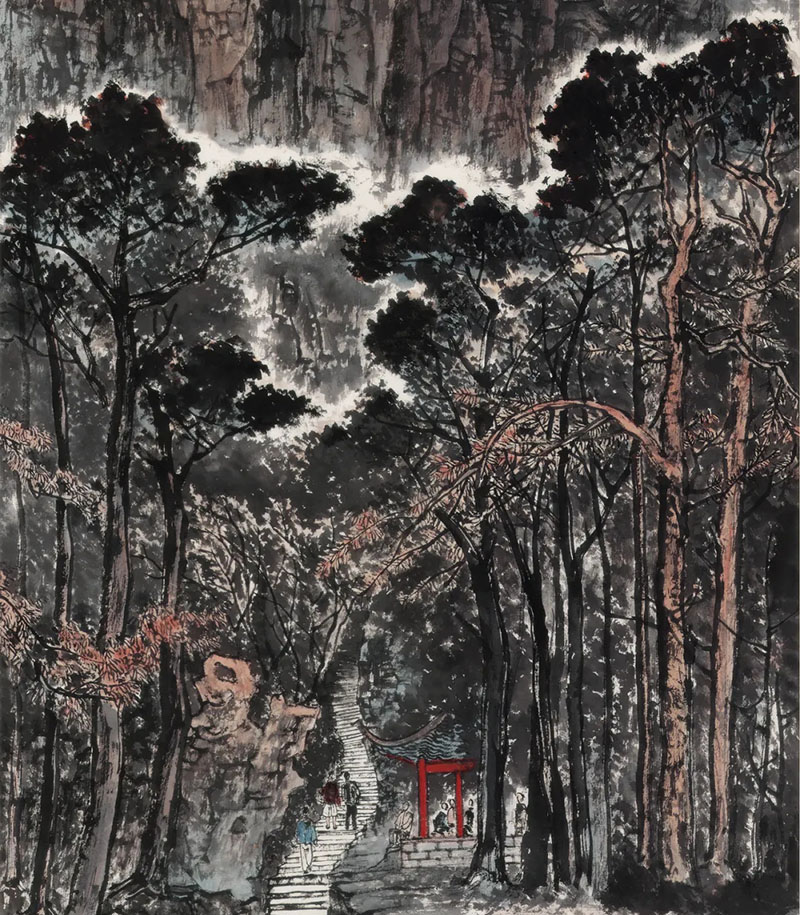 一輪紅日出東方：李可染《泰山日出》